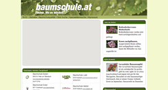 Desktop Screenshot of baumschule.at